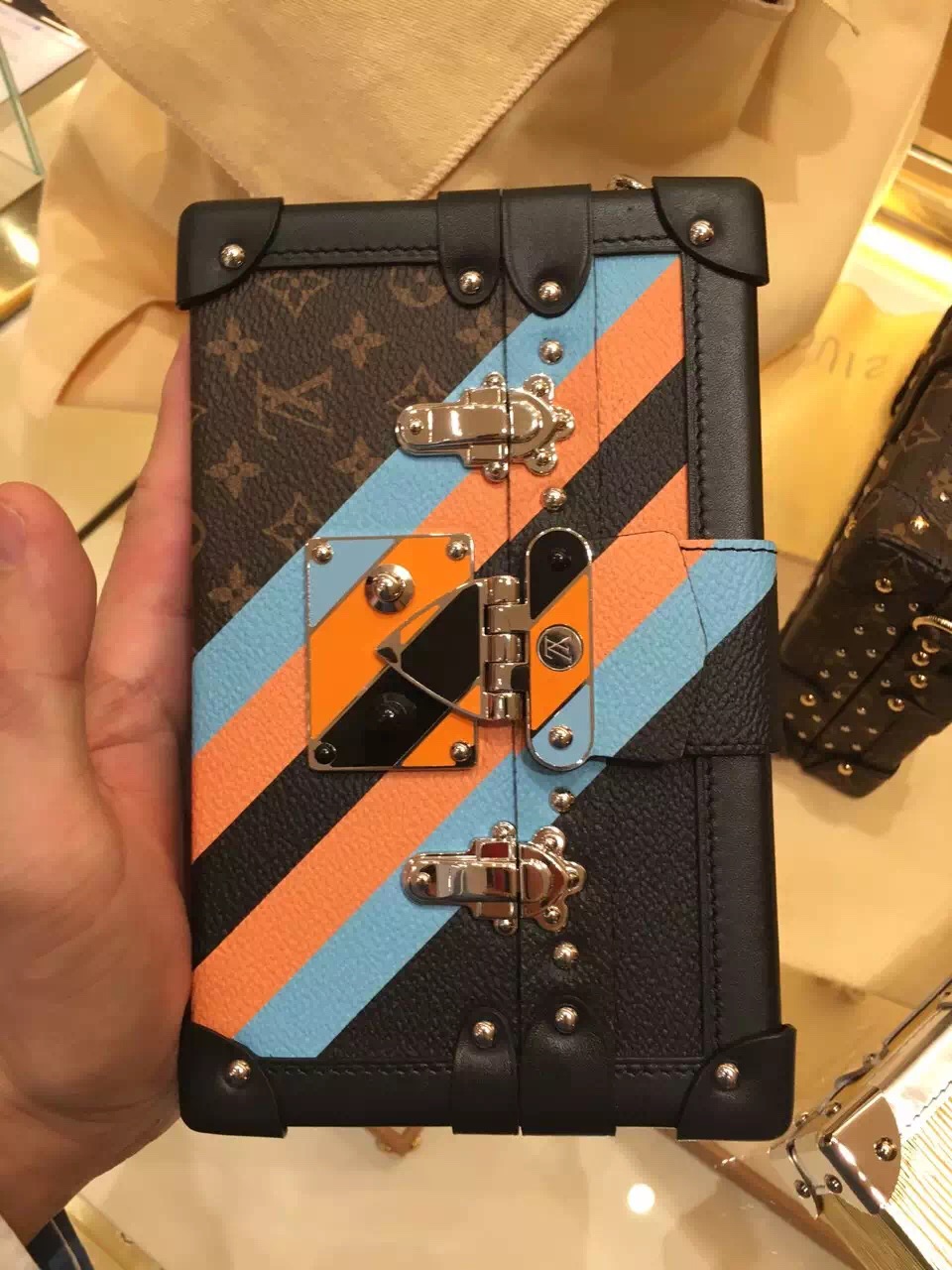 Real Louis Vuitton Petite Malle Bag M42336
